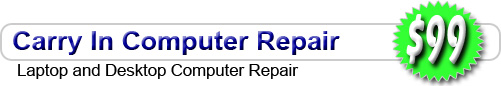Carry In Computer Repair $75